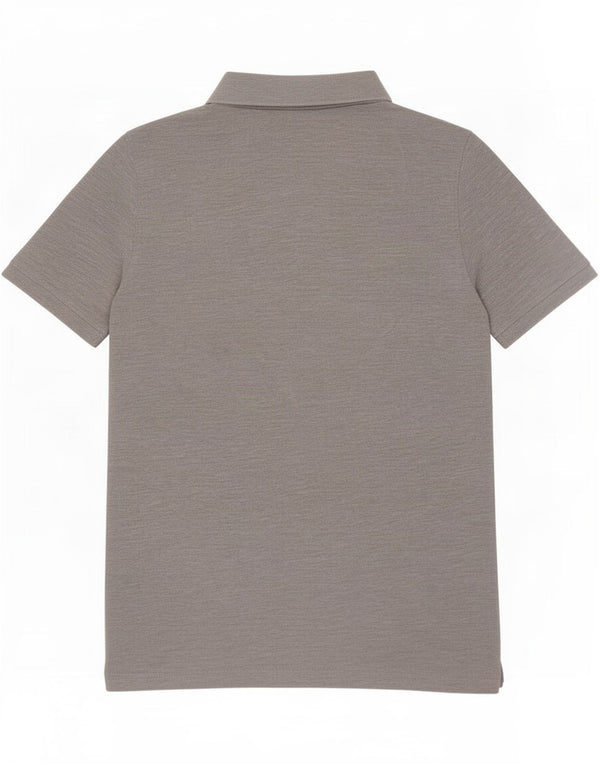 Crew Clothing Мужская рубашка-поло, большая серая хлопковая крапинка