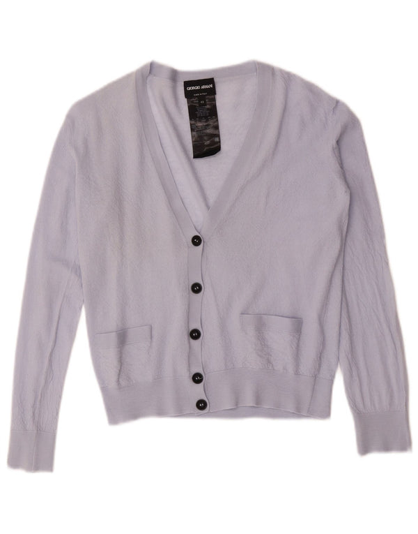 Женский укороченный кардиган Giorgio Armani IT 42 Medium Purple Wool