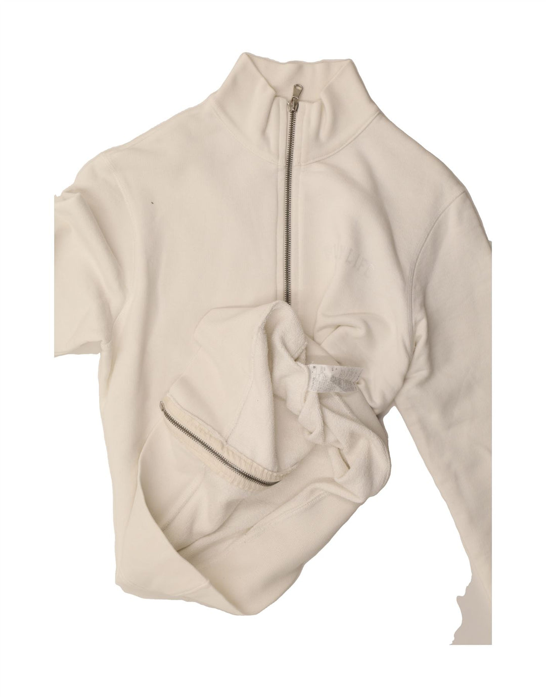 PLAYLIFE Womens Tracksuit Top Jacket UK 12 Medium White Cotton Vintage Playlife and Second-Hand Playlife from Messina Hembry 