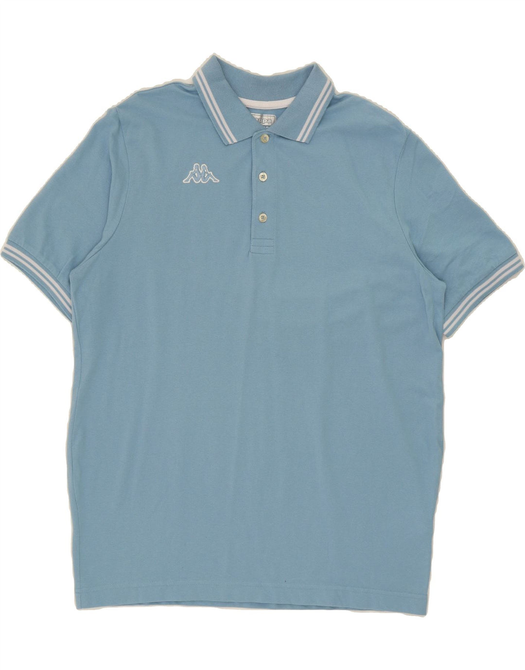 KAPPA Mens Polo Shirt Large Blue Cotton Vintage Kappa and Second-Hand Kappa from Messina Hembry 