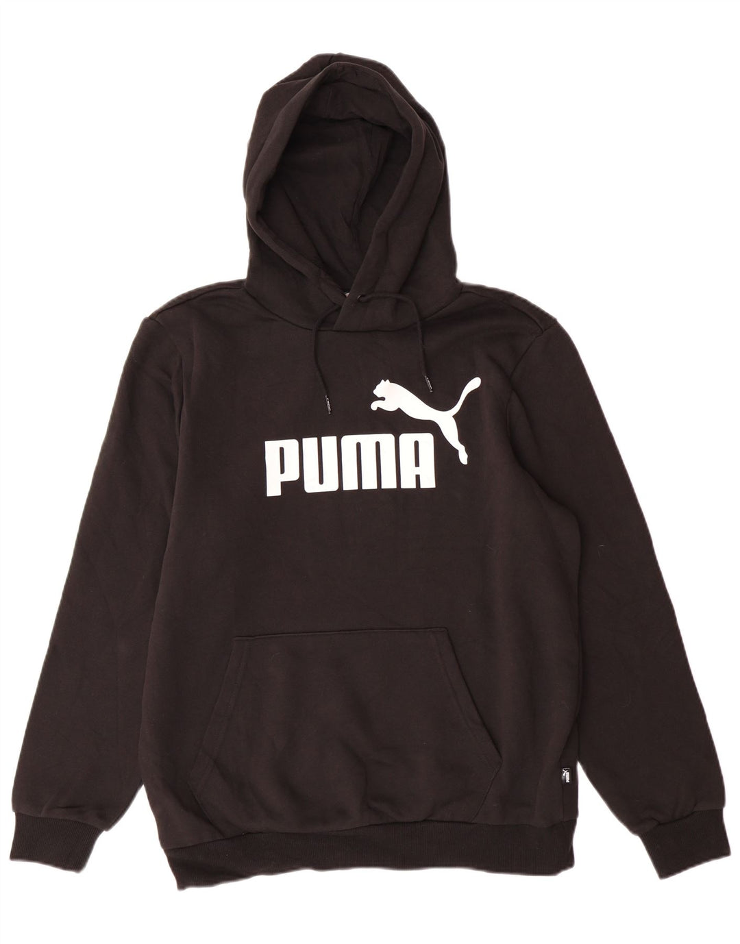 Мужской джемпер с капюшоном PUMA, черный, хлопковый, среднего размера
