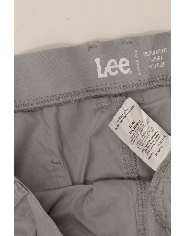 Женские шорты-карго стандартного кроя LEE со средней посадкой, США 22, 3XL, W42, серый хлопок