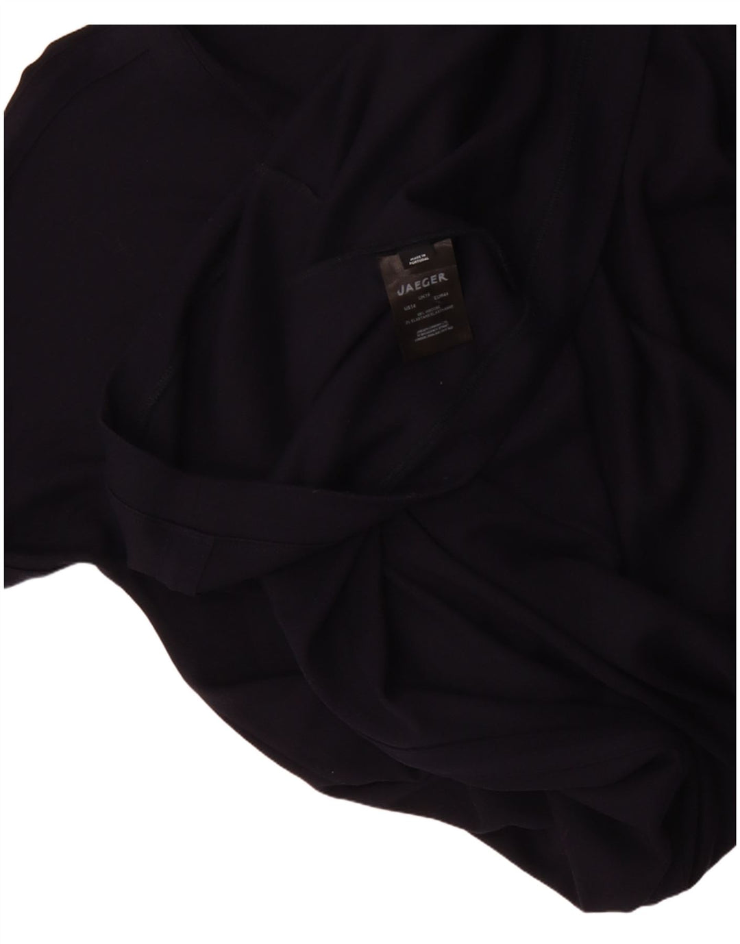 Женское базовое платье Jaeger с длинными рукавами UK 16, большой размер, темно-синий, вискоза