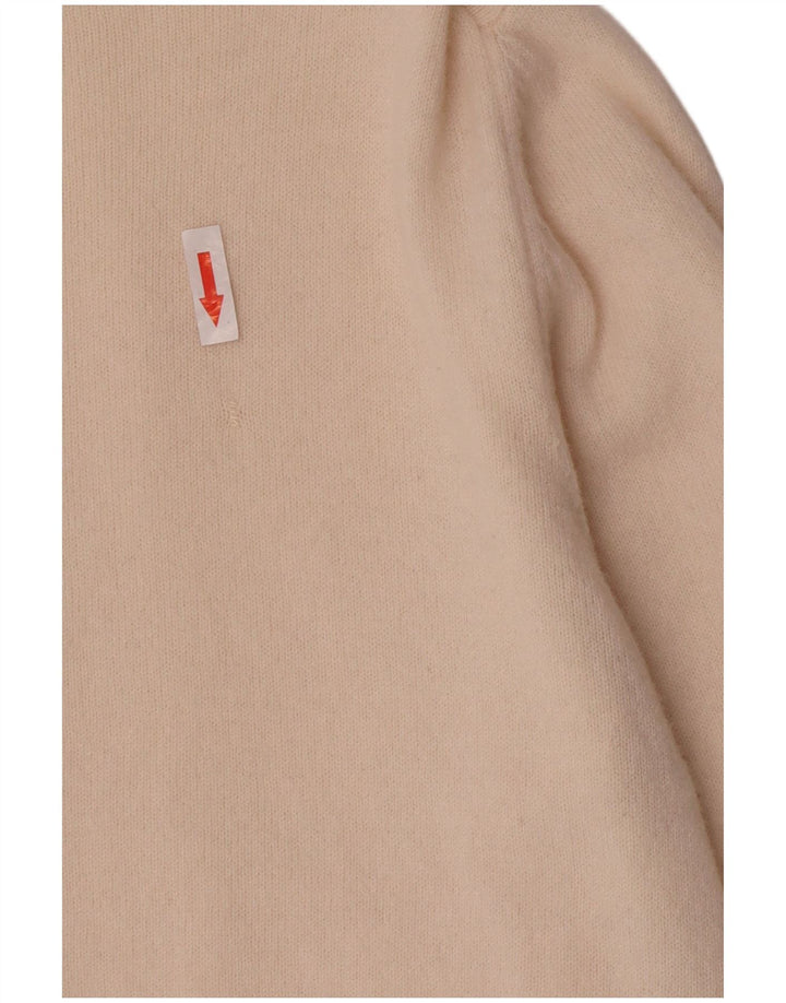 Женский кардиган Massimo Dutti UK 14, средний бежевый, шерсть