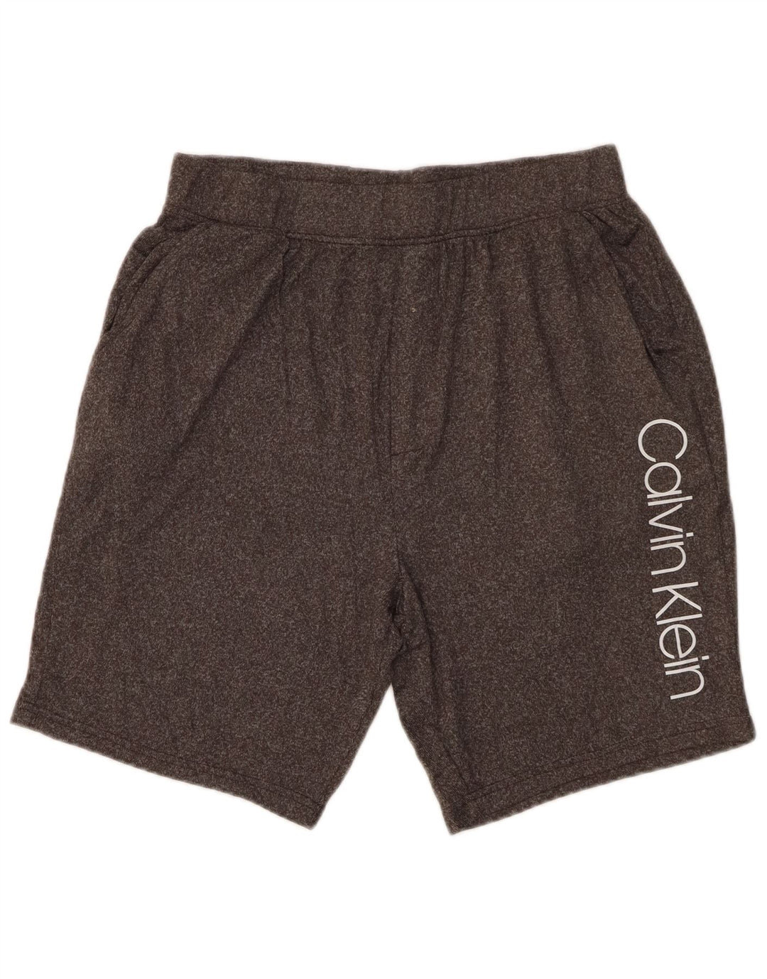 CALVIN KLEIN Мужские спортивные шорты с рисунком, средний серый полиэстер