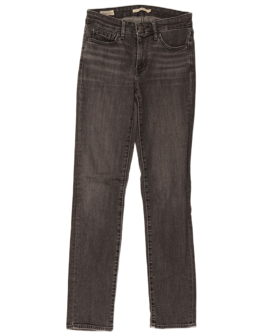 Женские узкие джинсы Levi's 712 W27 L31 Серые хлопковые