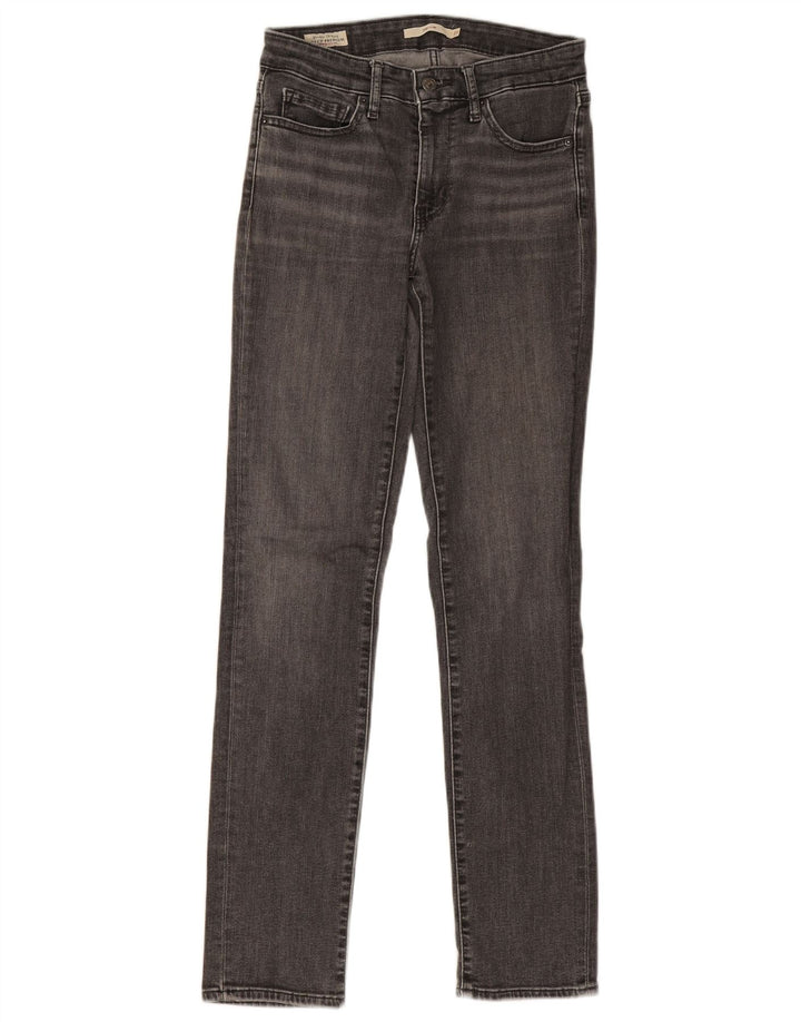 Женские узкие джинсы Levi's 712 W27 L31 Серые хлопковые