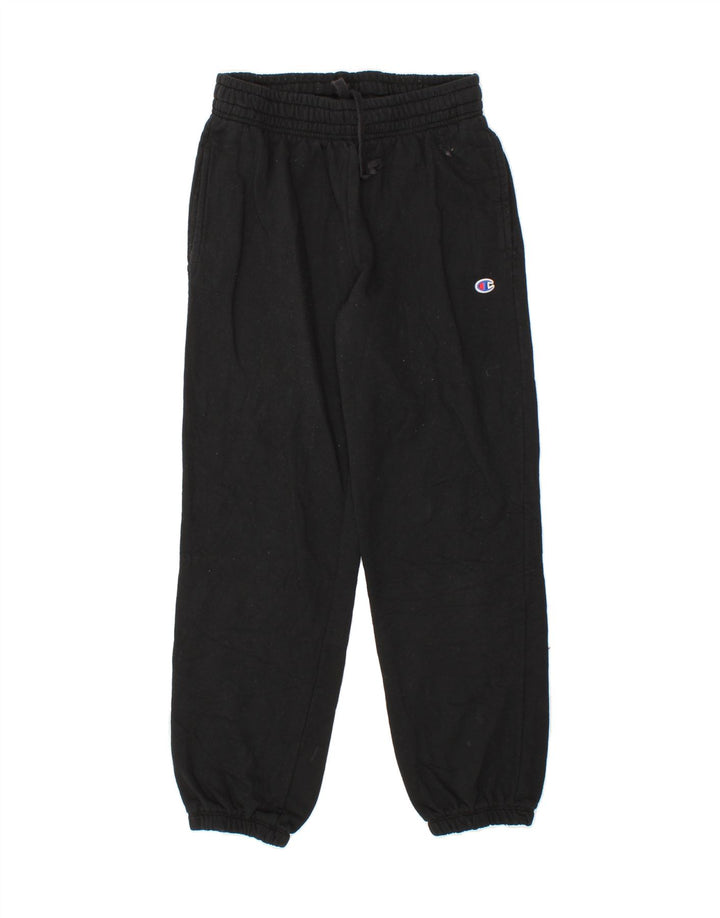 CHAMPION Womens Tracksuit Trousers Joggers UK 10 Small Black Polyester Vintage Champion and Second-Hand Champion from Messina Hembry 