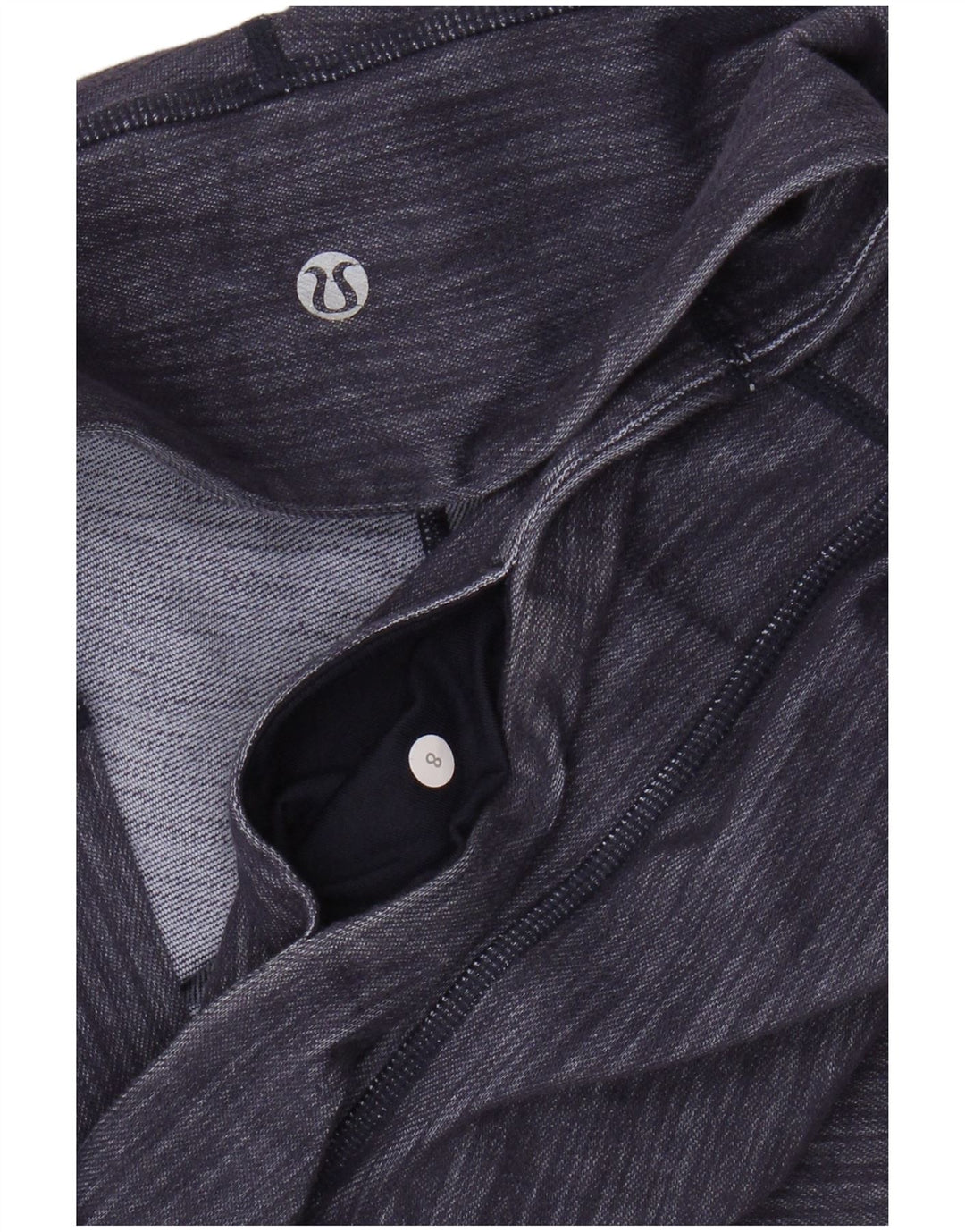 Женские леггинсы-капри LULULEMON, размер США 8, средний фиолетовый в тонкую полоску