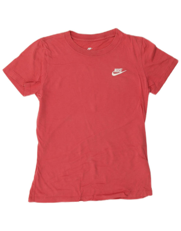 Женская футболка оверсайз Nike UK 6 XS, розовый хлопок
