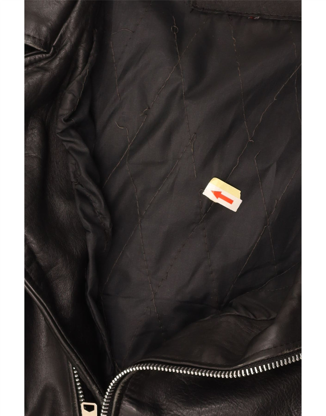 Мужская кожаная косуха VINTAGE UK 36, маленькая, черная