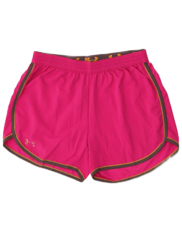 Женские спортивные шорты Under Armour UK 16, большие розовые, полиэстер