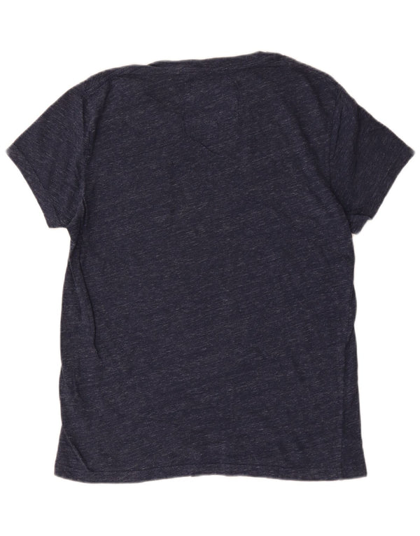 Мужская футболка Jack Wills Top Medium Темно-синяя в крапинку из хлопка