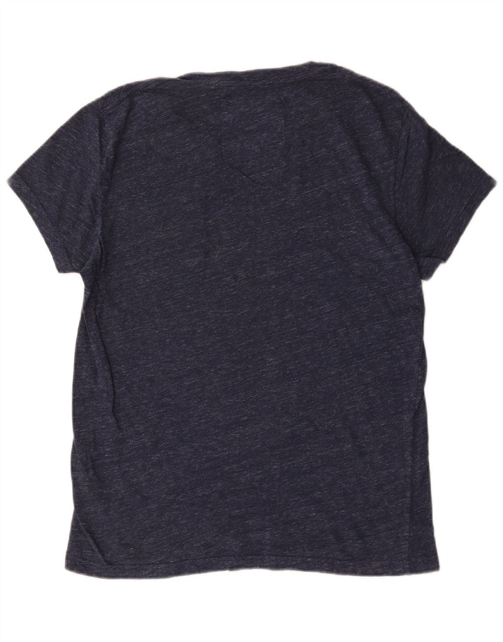 Мужская футболка Jack Wills Top Medium Темно-синяя в крапинку из хлопка