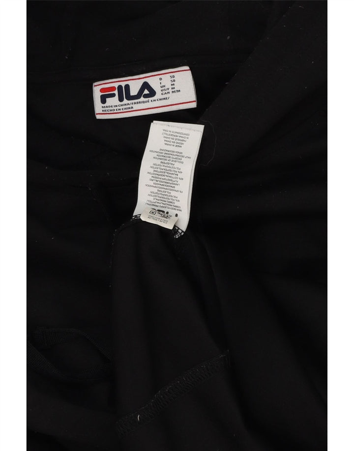 Мужской джемпер с капюшоном Fila, средний черный, полиэстер