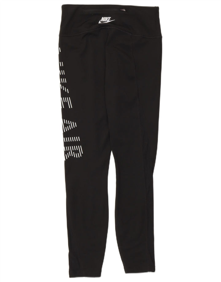 Женские леггинсы с рисунком Nike Dri Fit UK 8, маленькие черные