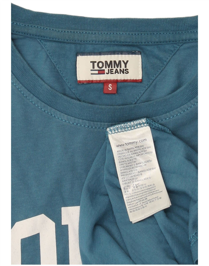 Мужская футболка с рисунком Tommy Hilfiger, маленький синий хлопок