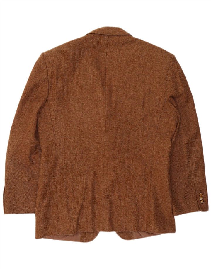 Мужской пиджак Ferre на 2 пуговицах IT 50, большая коричневая шерсть в крапинку