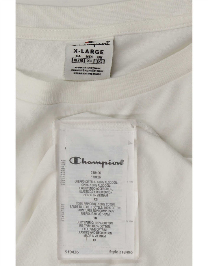 Мужская футболка Champion XL, белый хлопок