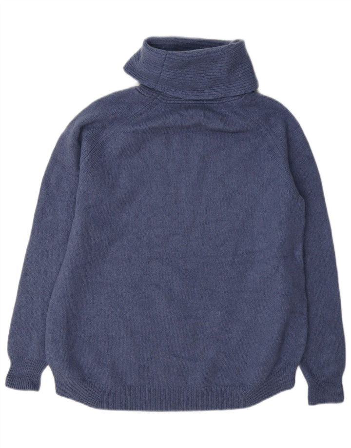 Женский джемпер с высоким воротником Massimo Dutti UK 10, маленький синий