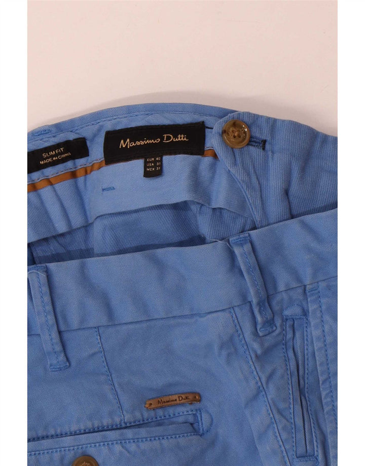 Мужские брюки-чиносы Massimo Dutti Slim Fit EU 40 Medium W31 L29 синие