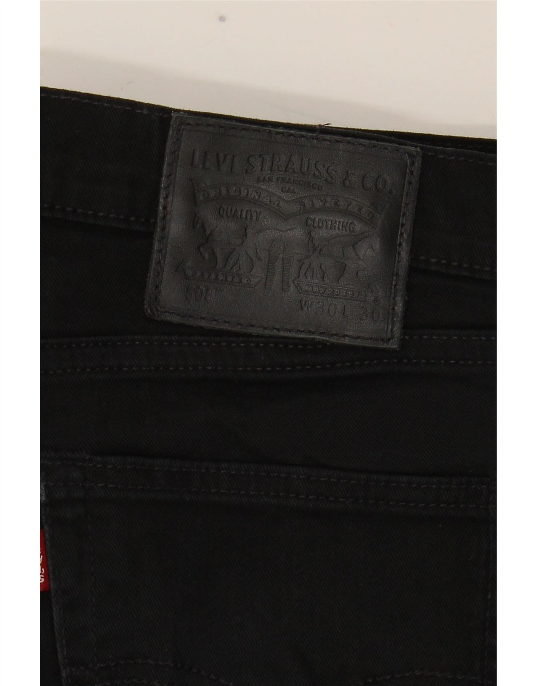 Мужские джинсы Levi's 508 Regular зауженные W30 L30, черный хлопок
