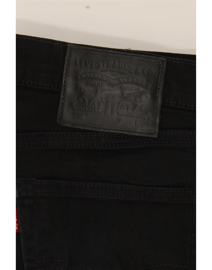 Мужские джинсы Levi's 508 Regular зауженные W30 L30, черный хлопок