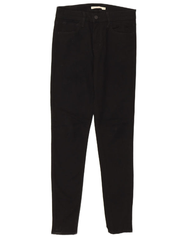 Женские джинсы скинни LEVI'S 720 с высокой посадкой W28 L30, черный хлопок