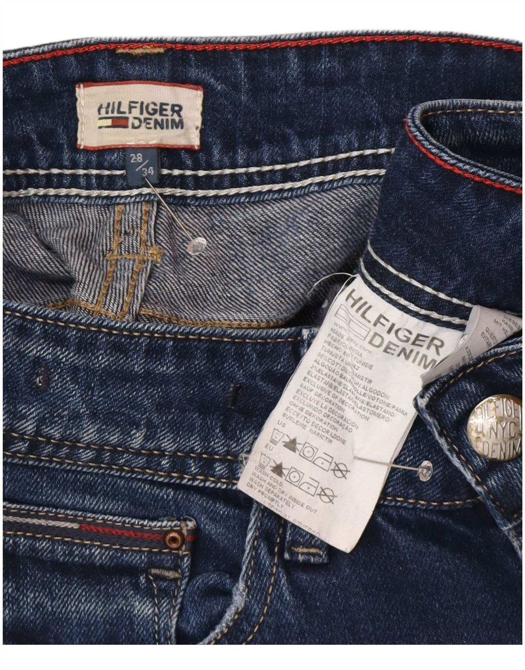 Женские джинсы Bootcut Tommy Hilfiger W28 L30 синие, хлопок