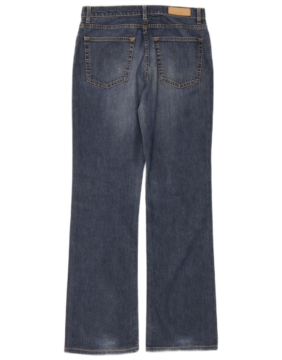 Женские джинсы Bootcut Lacoste, размер 40, средние W27 L31, синие, хлопок