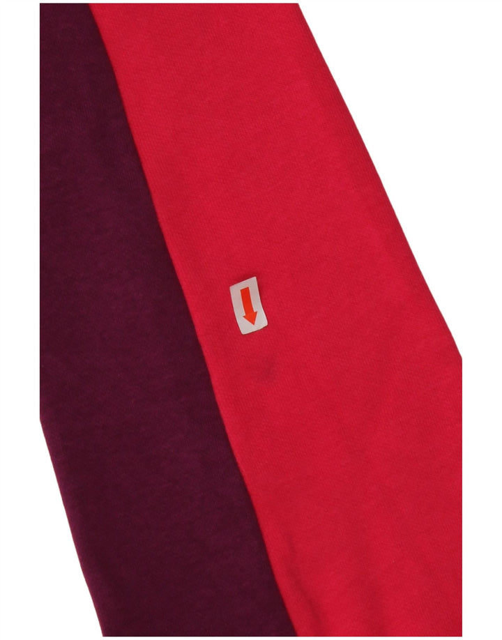 Джемпер с капюшоном PUMA для девочек 11–12 лет, розовый, хлопок с цветными блоками