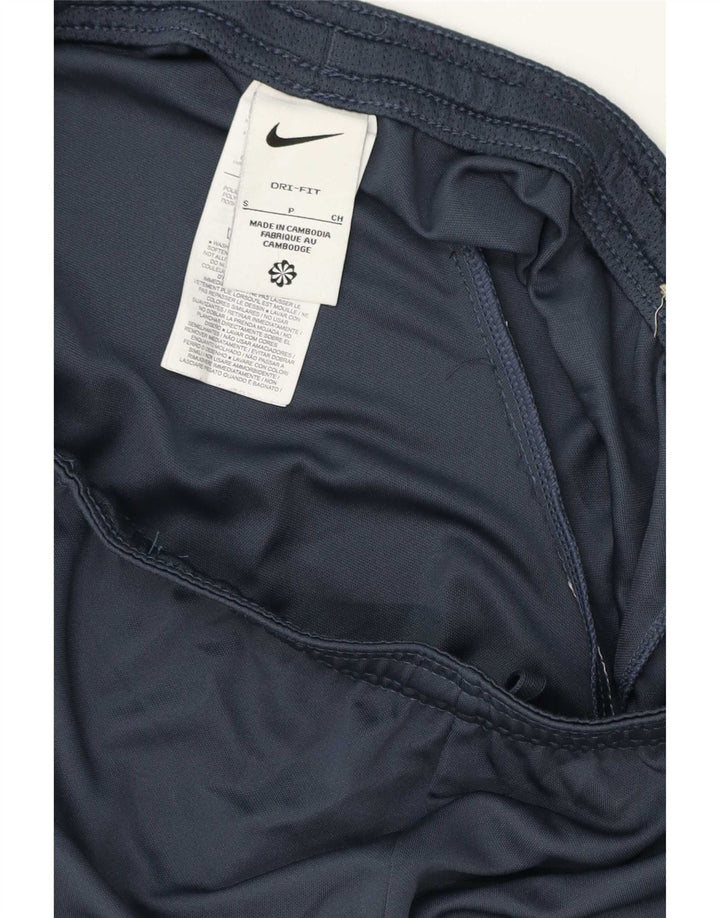 Мужские спортивные шорты Nike Dri Fit, маленькие темно-синие, полиэстер с цветными блоками