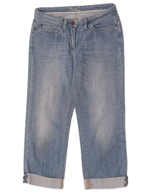 Женские прямые джинсы-капри Boden UK 10, маленькие W30 L23, синие, хлопок