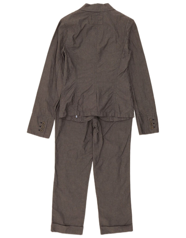 Женский костюм из двух предметов Sisley с 3 пуговицами IT 40, маленький W28 L23, серый хлопок
