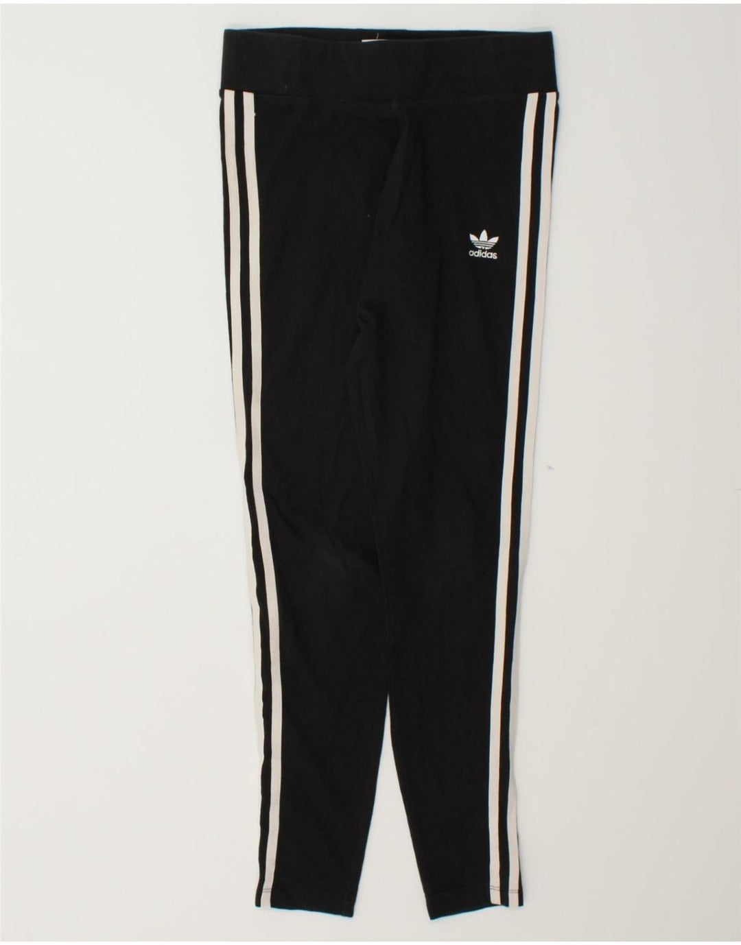 ADIDAS Womens Leggings UK 10 Small Black Cotton Vintage Adidas and Second-Hand Adidas from Messina Hembry 
