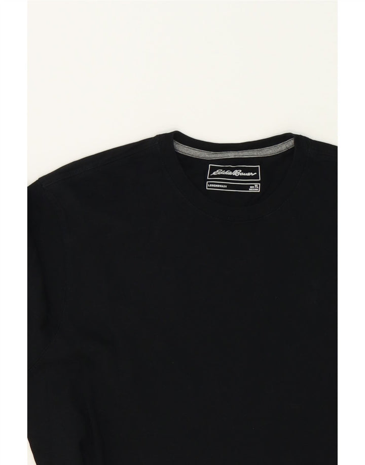EDDIE BAUER Mens T-Shirt Top Large Navy Blue Cotton Vintage Eddie Bauer and Second-Hand Eddie Bauer from Messina Hembry 
