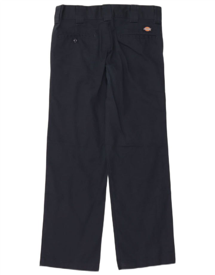 DICKIES Mens Slim Straight Chino Trousers W29 L30 Navy Blue Polyester