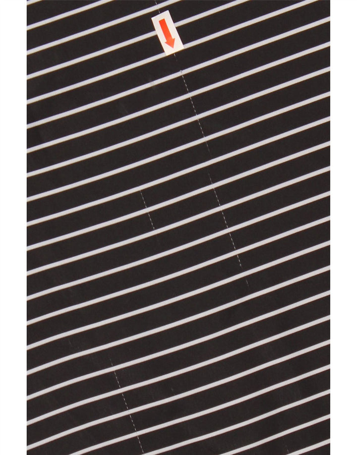 Женская укороченная футболка оверсайз ADIDAS Top UK 8, маленькая черная полоска