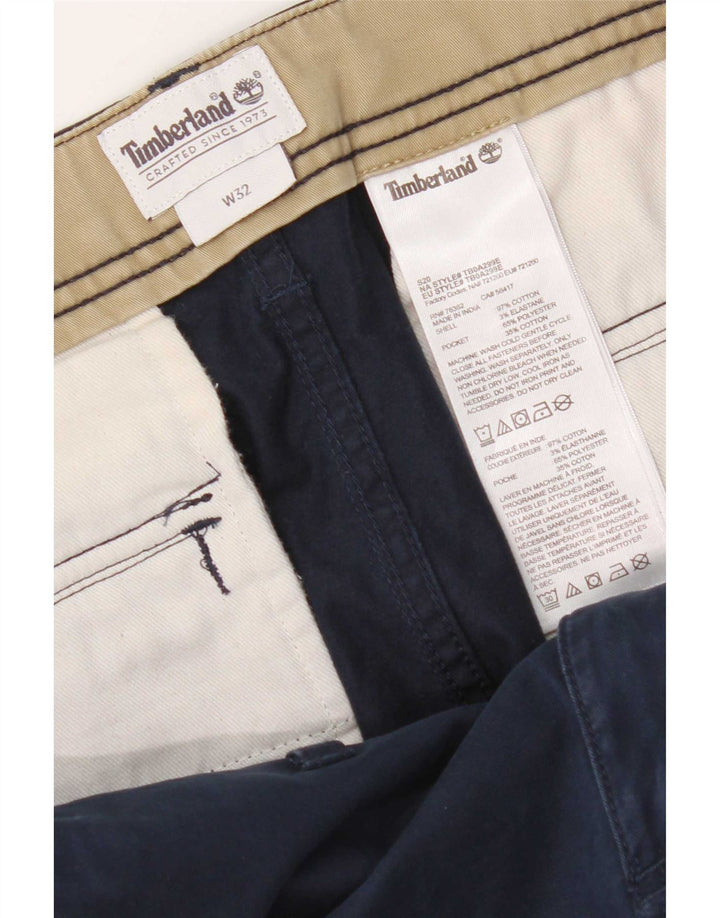 Мужские шорты карго Timberland W32, средние, темно-синие, хлопок