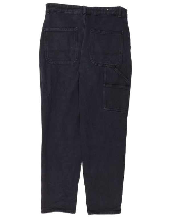 Мужские прямые джинсы-карго Zara EU 38, маленькие W30 L30, темно-синие, хлопок