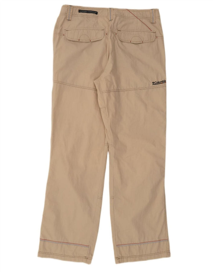 COLUMBIA Mens Straight Cargo Trousers W34 L32 Beige Cotton