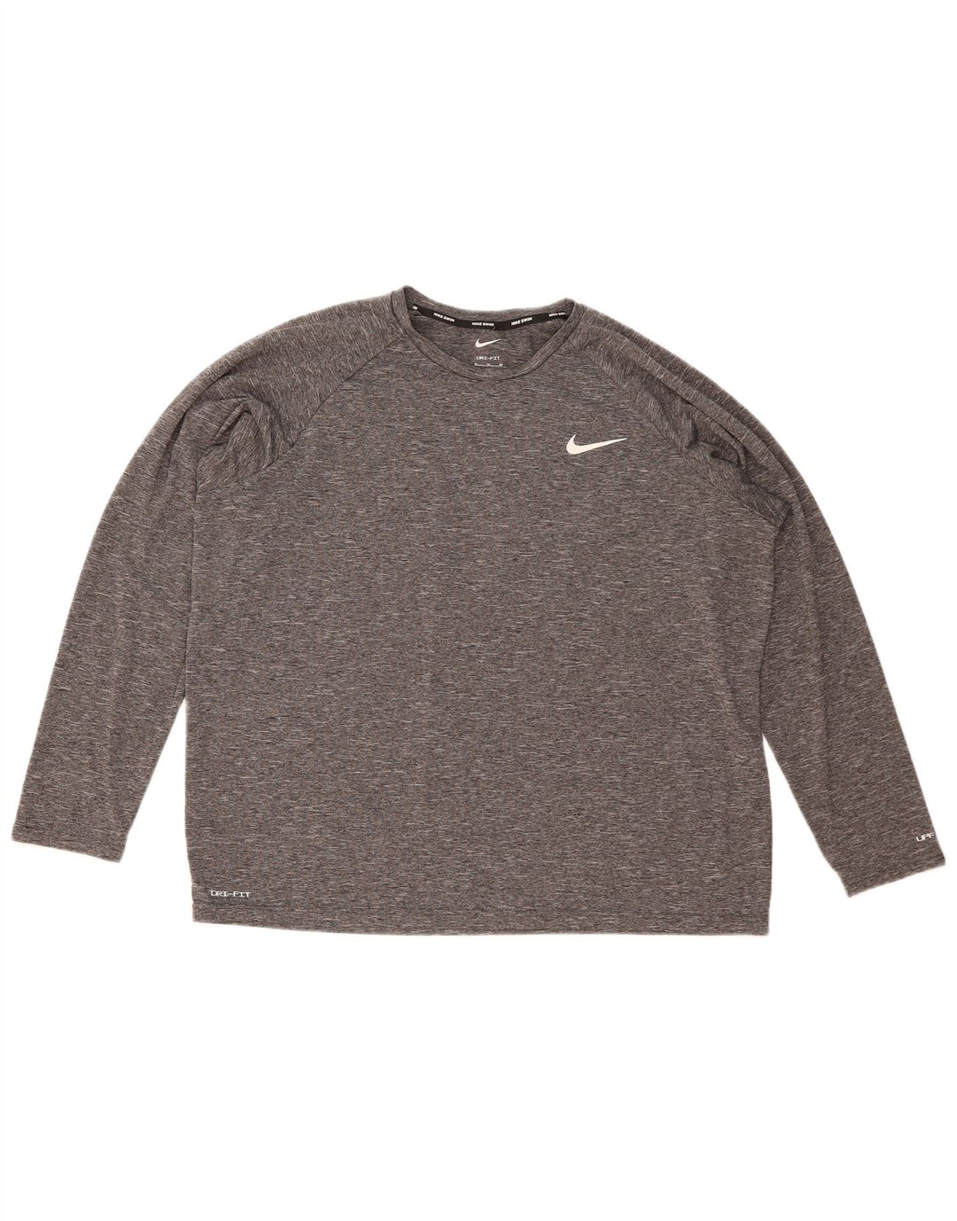 Мужской топ Nike Dri Fit с длинным рукавом XL, серый в крапинку
