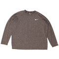 Мужской топ Nike Dri Fit с длинным рукавом XL, серый в крапинку