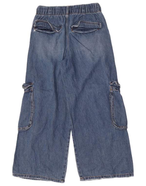Широкие джинсы-карго Zara для девочек 13–14 лет W26 L26, синие