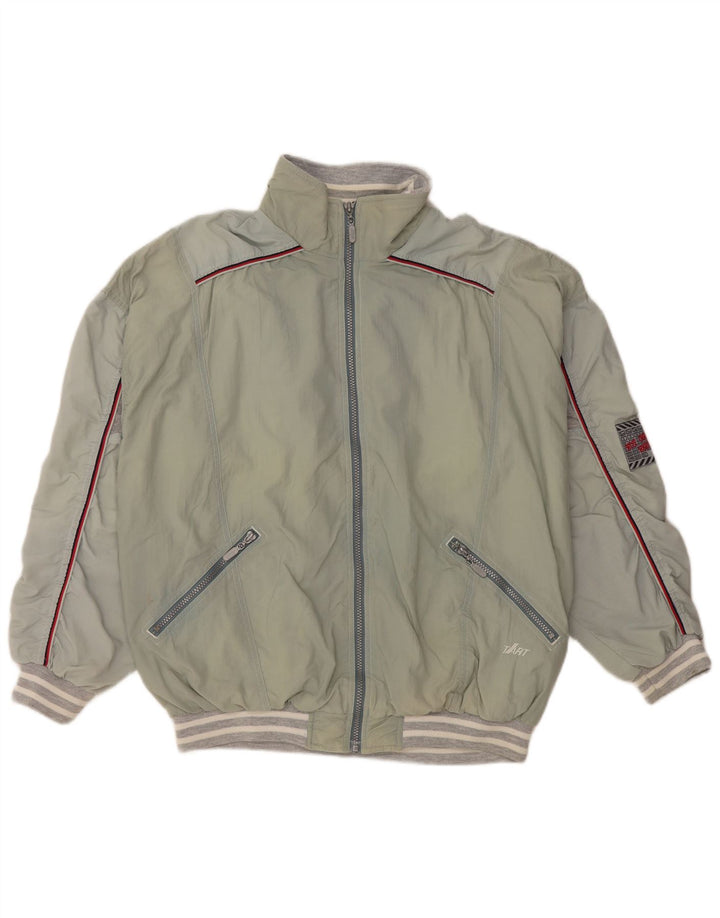 Мужской спортивный костюм VINTAGE, верхняя куртка, большой зеленый цвет с цветными блоками