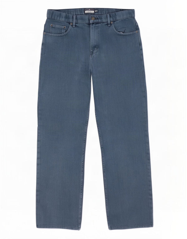 Marks & Spencer Mens Blue Harbour Straight Jeans W34 L31 Navy Cotton