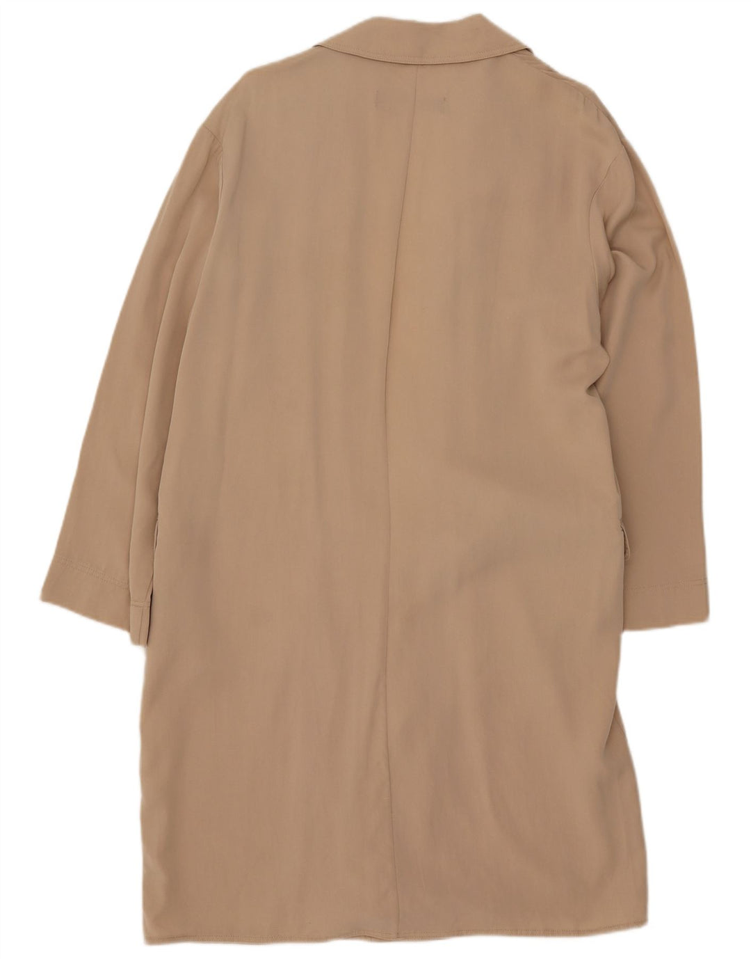 Женское пальто Zara UK 16, большое, бежевое из лиоцелла