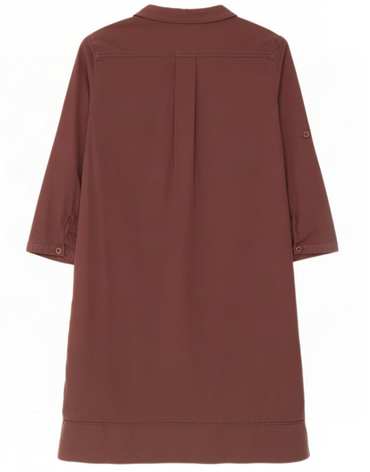 Massimo Dutti Женское платье прямого кроя с рукавом 3/4 EU 40 Средне-коричневый