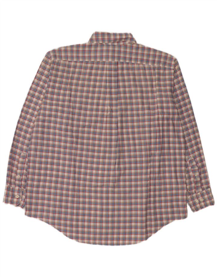 Б.Д. Мужская фланелевая рубашка Baggies XL, синяя клетка, хлопок