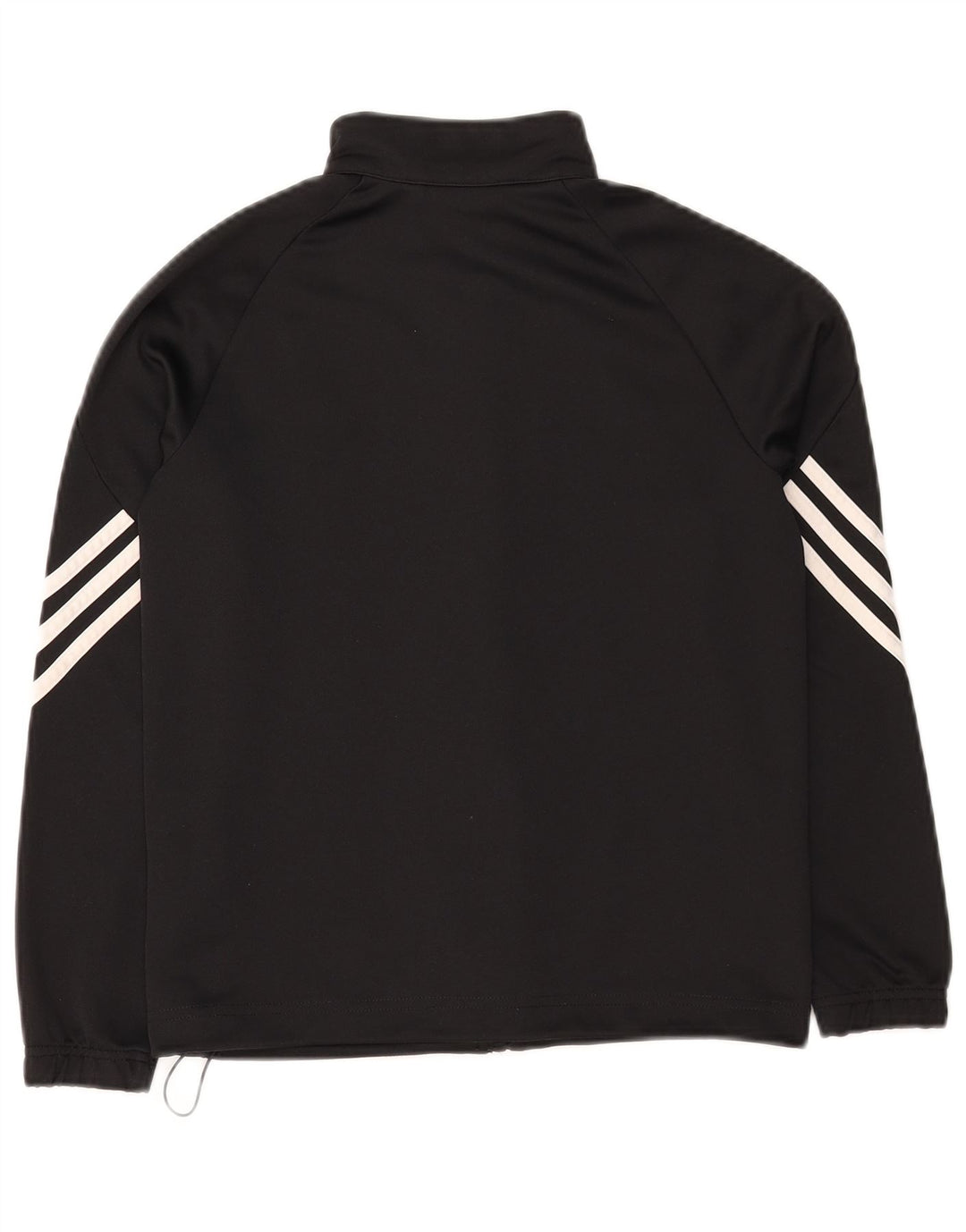 Спортивный костюм Adidas для девочек, верхняя куртка 9-10 лет, черный полиэстер